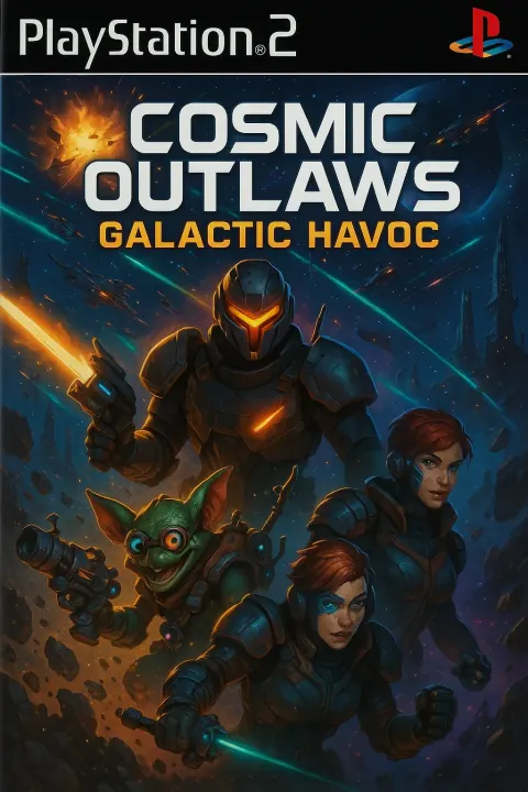 PS2 Video Game Case for "Cosmic Outlaws
