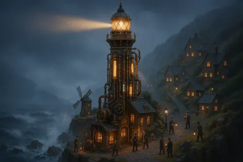 Towering 3D Lighthouse