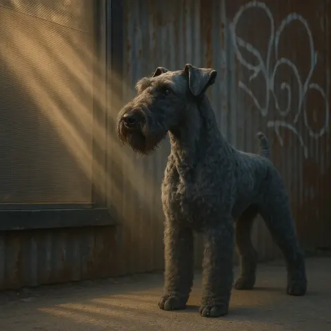 Blue-grey Kerry Blue Terrier