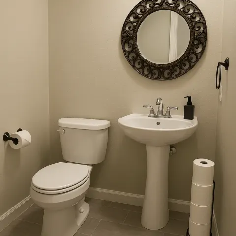 Small Bathroom with a Toilet