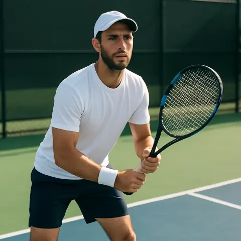 On a Well-lit Tennis Court