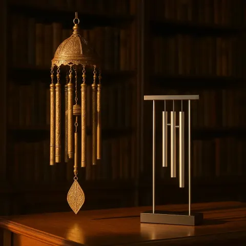 Within a Study Lined by Floor-to-ceiling Dark Wood Bookshelves