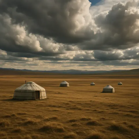 Sparse Scattering of Nomadic Yurts Dots an Immense