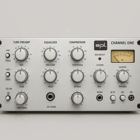 Silver SPL Channel One Audio Processor Rack Unit