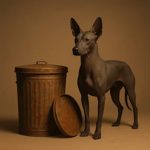Elegant and Balanced Mexican Hairless Dog