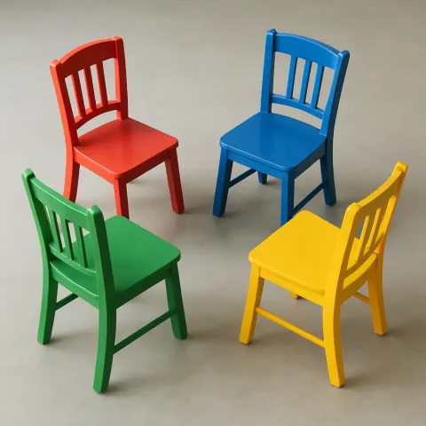Circle of Four Chairs