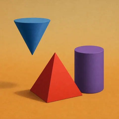 Blue Cone Was Suspended in Midair Close