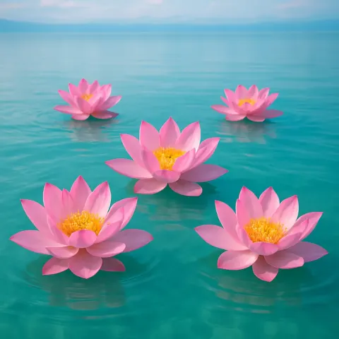 Tranquil Lake with Transparent