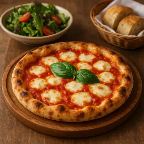 Freshly Baked Margherita Pizza