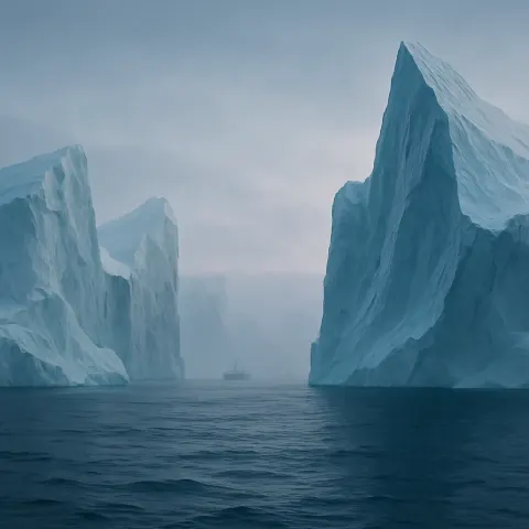 Several Colossal Icebergs