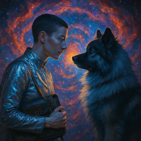 Androgynous Author with Short Cropped Hair