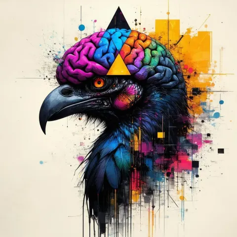 Necromantic Terror Bird With a Triangle Brain