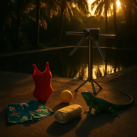 Within a Secluded Oasis Defined by Palm Trees
