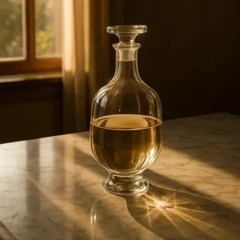 Inverted Crystal Decanter