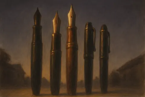 Five Varied Fountain Pens