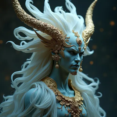 Crystal Faced Asura in Baroque Grandeur