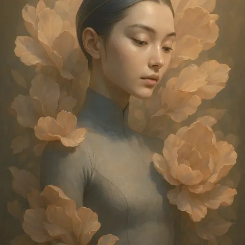 Stunning Digital Illustration of a Futuristic Woman
