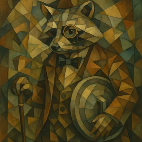 Oil Painting Inspired by Surrealist Cubism