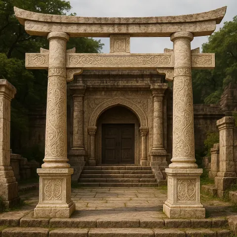 Intricately Carved Designs Spoke of Ancient Stories as They Adorned
