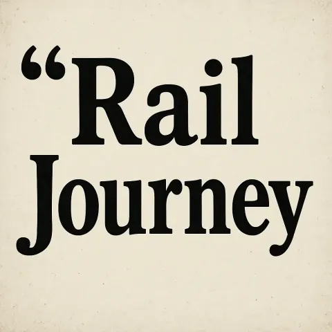 Provide the Two-word Phrase "rail Journey," Surrounded by Quotation Marks