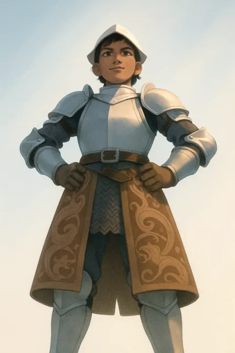 Young Adult Fictional Character Icon in Medieval European Gothic Knightly