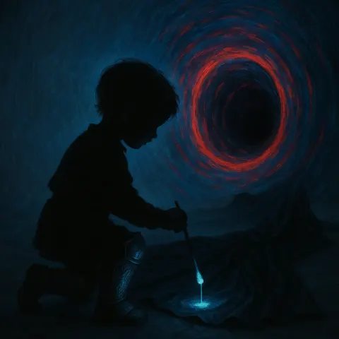 Toddler in Rune-etched Greaves