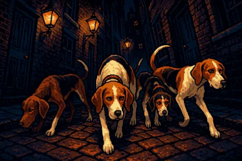 Diverse Walker Hounds Prowl Through Gas-lit Victorian Alleys