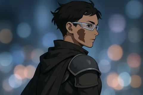 Non-binary Individual in Anime/manga Style Medieval Attire