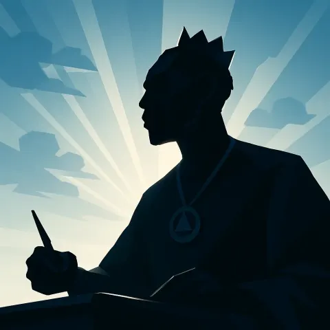 Sub-Saharan African Figure Embodying an Iconic Scientist Thinker's Gravitas
