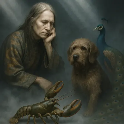 Pensive Figure of Indigenous Native American Descent