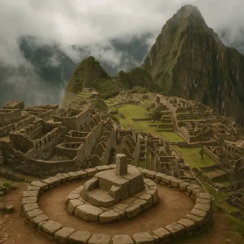 Prehistoric Ceremonial Stone Site Located Deep Within Peru's Rugged Andes