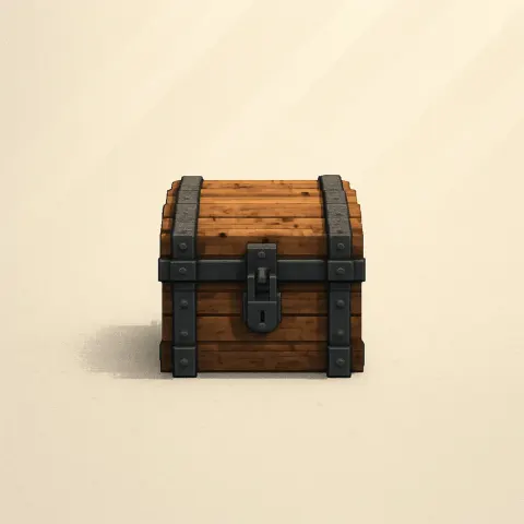 Single Chest Fashioned from Weathered Reclaimed Wood