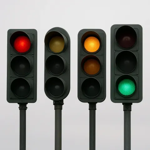 Four Distinct Traffic Lights