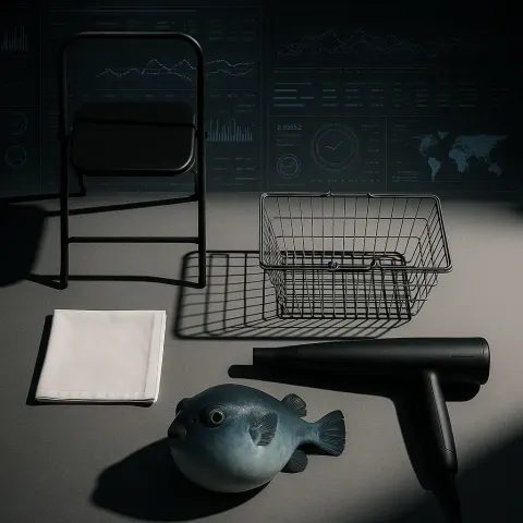 Five Meticulously Arranged Items