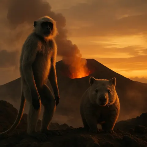 Langur in Faded Wool