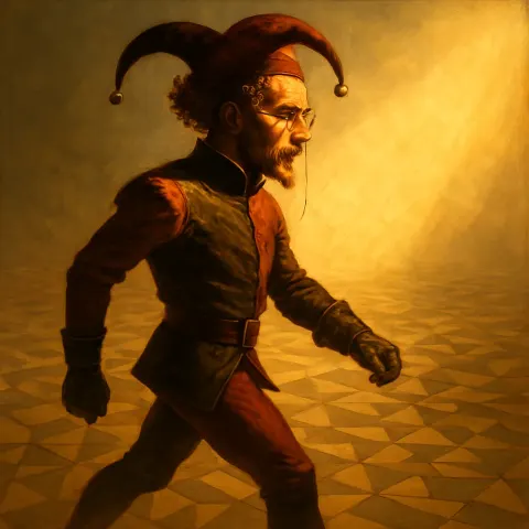 Thoughtful Jester Character