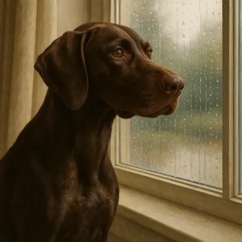Single German Short-haired Pointer
