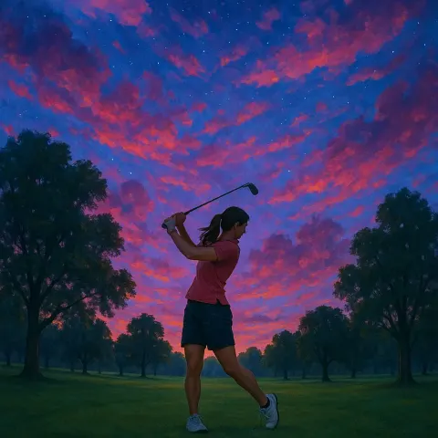 Under a Colorful Dusk-lit Sky
