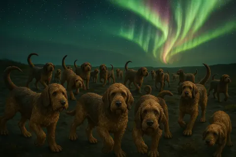 Under a Vibrant Aurora Borealis