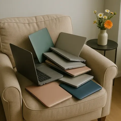 Assortment of Laptops in Various Sizes