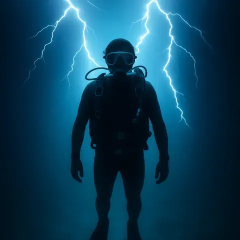 Lone Scuba Diver