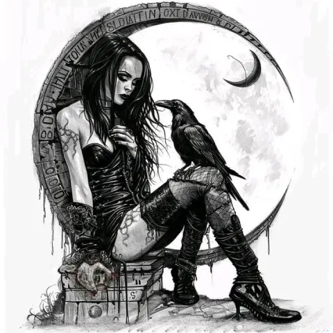 SVG: Dark Moon Girl