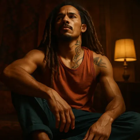 Dreadlocked Young Adult with a Goatee