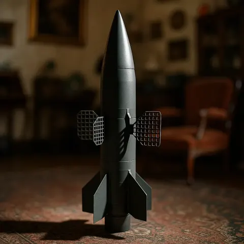 Compact Tactical Missile with Grid Fins
