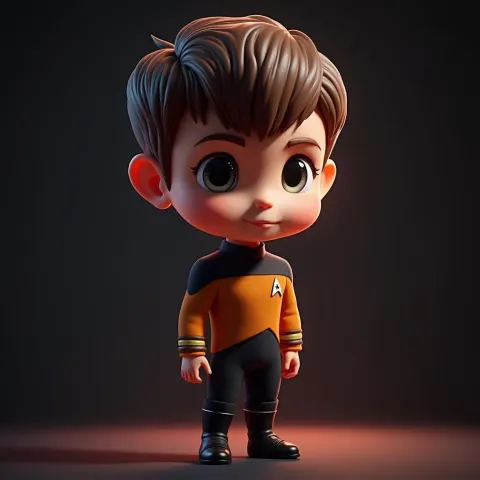 Romeo Beckham as a Star Trek Officer