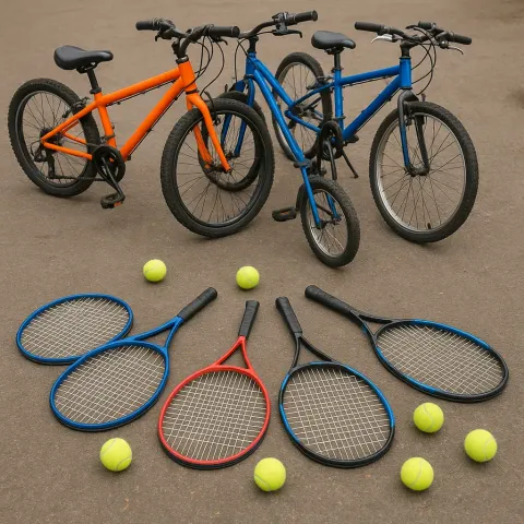 Actual Setting That Includes Four Bikes