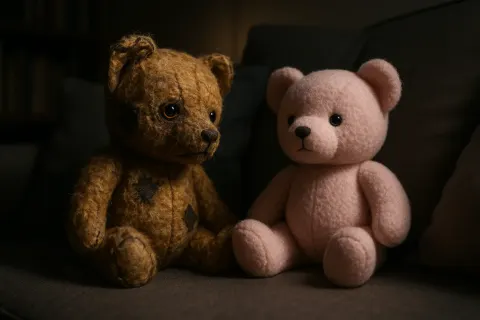 Distressed Antique Teddy