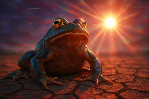 Powerfully Built Bullfrog