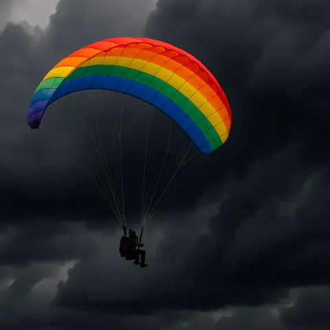 Against the Backdrop of Menacing Dark Thunderclouds
