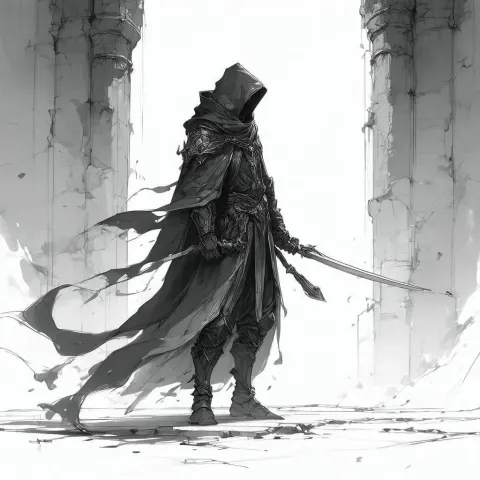 Shadow Mage Acolyte in Whiteboard Sketches